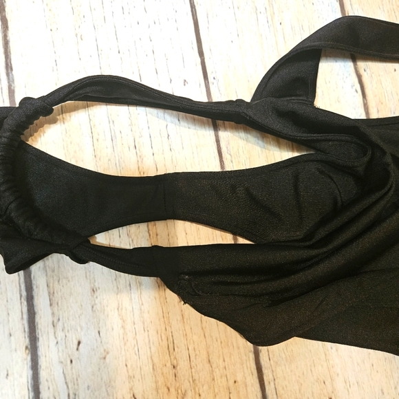 Indah black backless onepiece thong bathing suit - Picture 8 of 15